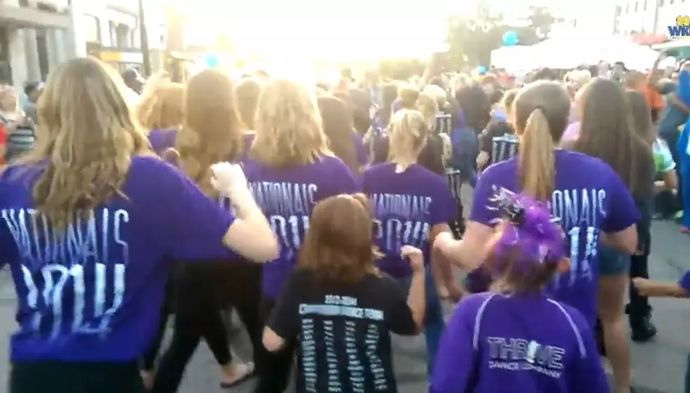 Dance Team Performs Flash Mob At The Fall Festival [VIDEO]