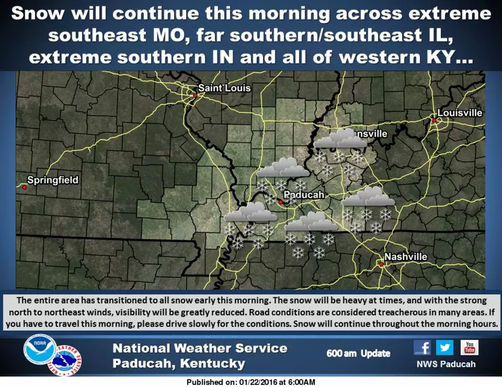 National Weather Service Gives Friday Winter Storm Update + Accident Updates