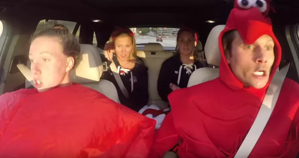 USA Swim Team Have Fun With Carpool Karaoke [VIDEO]