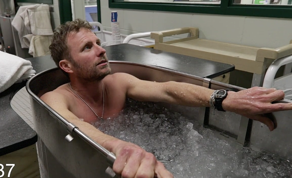 Dierks Bentley Strips Down And Takes an Ice Bath [WATCH]
