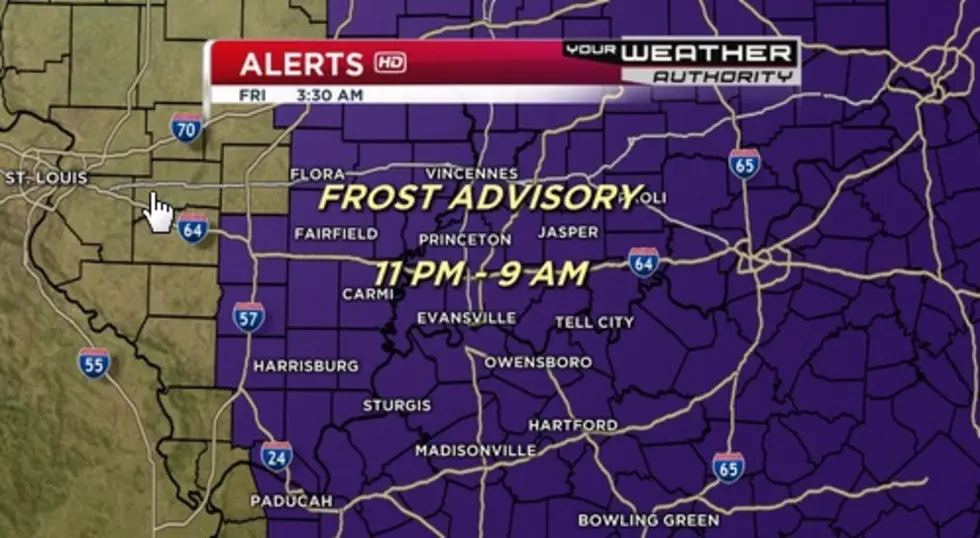 Frost Advisory In Effect Tonight For Tri-State [WARNING]