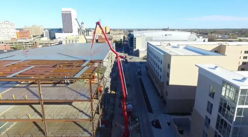 Awesome Video Shows Pouring of the Top Floor of IU Medical School in Downtown Evansville! [WATCH]