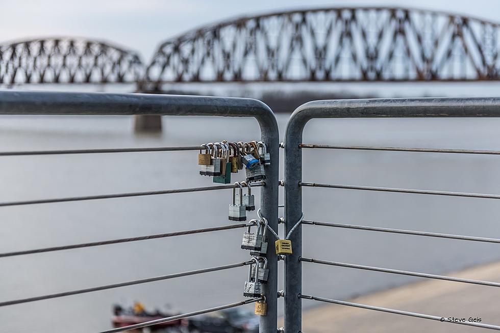 What Do the Locks on the Cables at Audubon Mill Park in Henderson, KY, Signify?