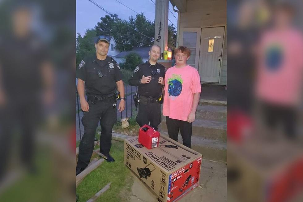 Evansville Police Officers Buy Young Man A New Mower After His Was Stolen