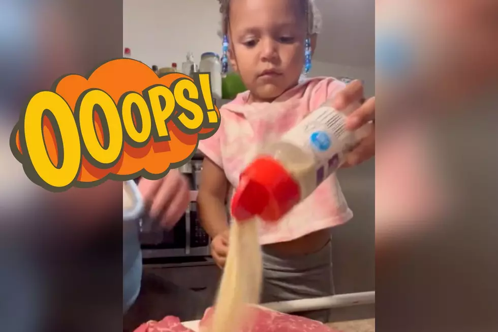 Watch Indiana Toddler’s Cute Reaction to Over Seasoning the Steaks