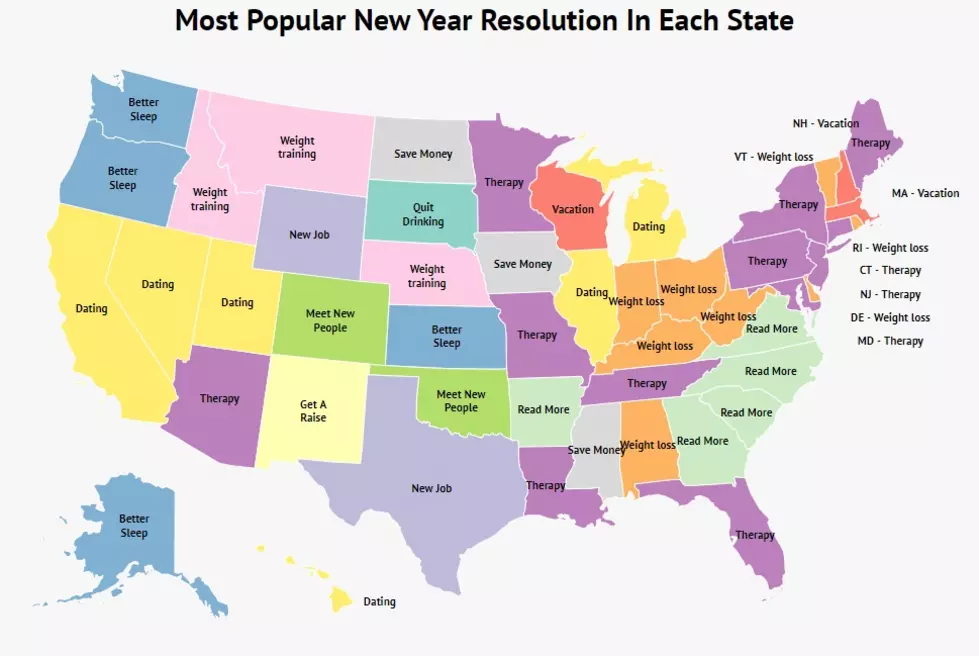 Map Shows Iowa's & Illinois' New Year Resolutions