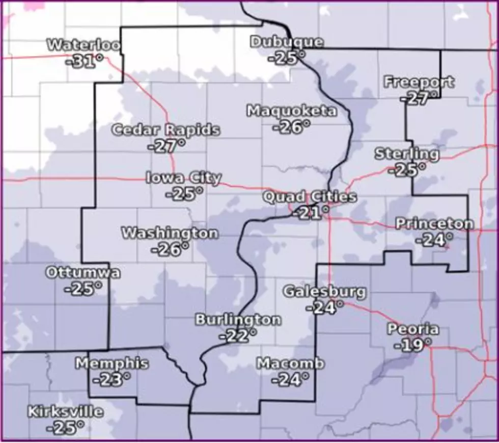 Expect More Extremely Cold Temps This Weekend In The Quad Cities