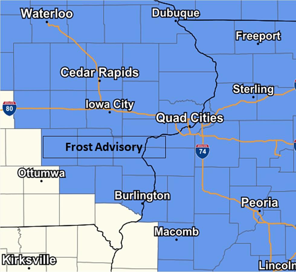 Frost Advisory For Quad Cities Tonight