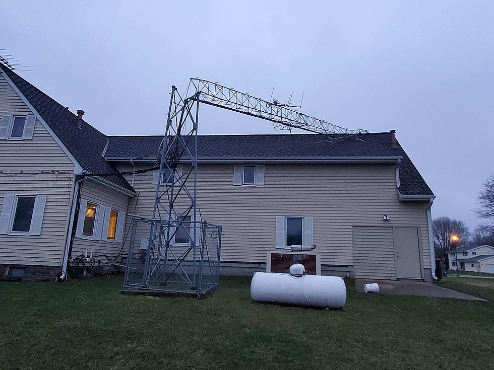 WATCH: Powerful Storms In Iowa Took Down A Radio Station Tower
