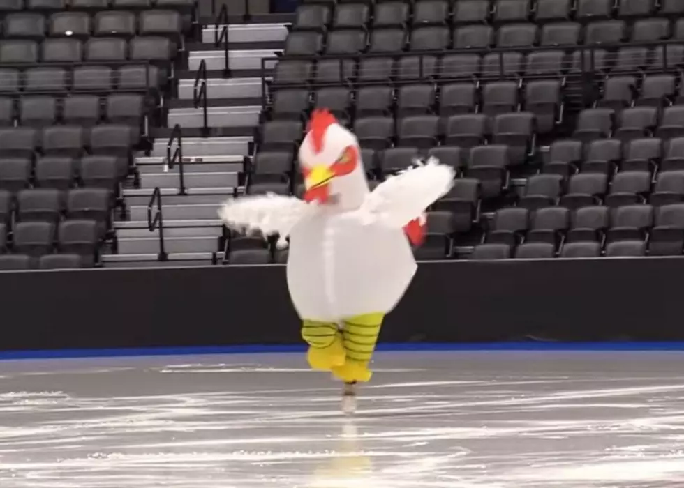 Eastern Iowa Figure Skater Goes Viral For Hilarious Inflatable Chicken Routine