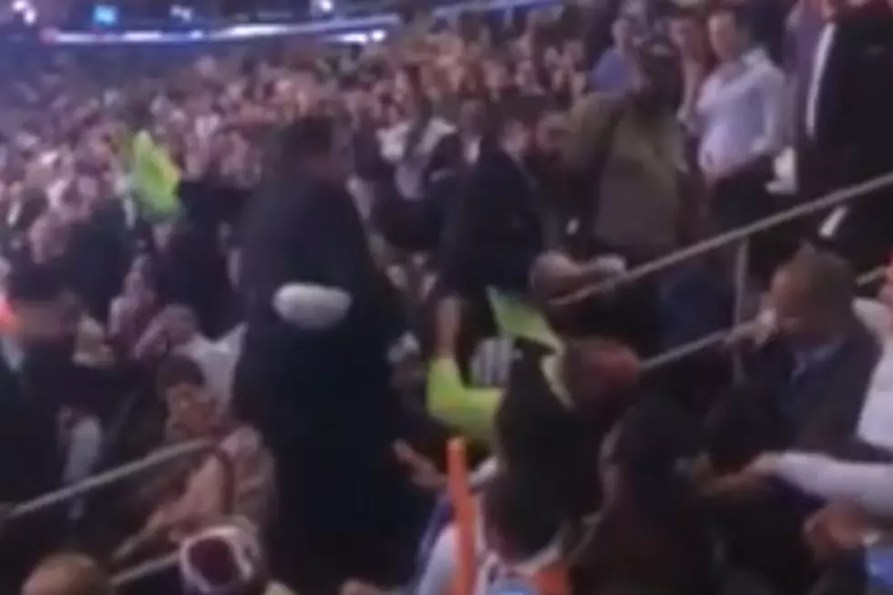 Guy Uses His Prosthetic Leg to Beat Up Another Fan at a Brooklyn Nets Game
