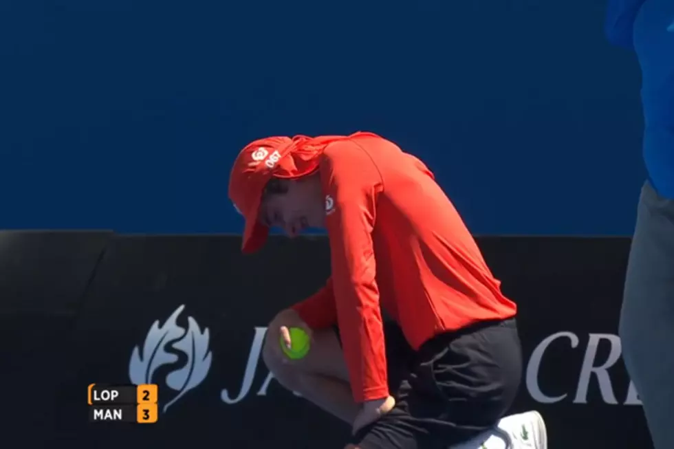 Ball Boy at the Australian Open Got Nailed in the Junk by a 122-Mile-Per-Hour Serve