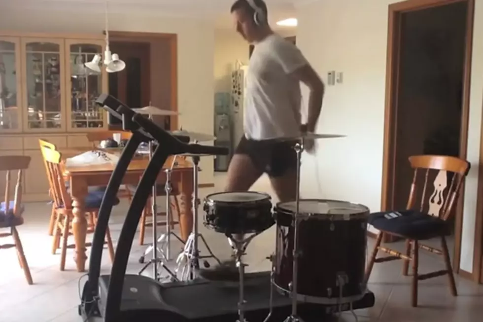 Drummer Covers Metallica While Running on a Treadmill