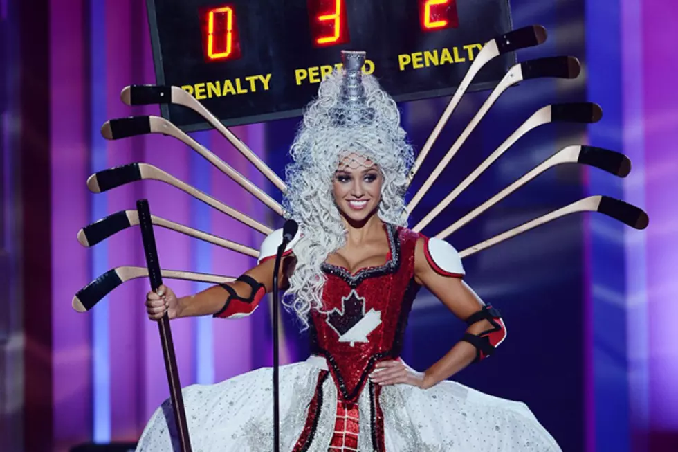Miss Canada Looks Ready to Hit the Ice in Her National Outfit
