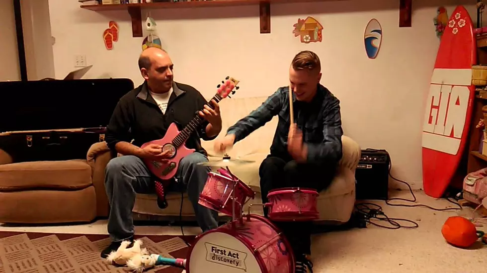 Two Guys Play a Brutal Slayer Mash-Up on Kiddie Intsruments