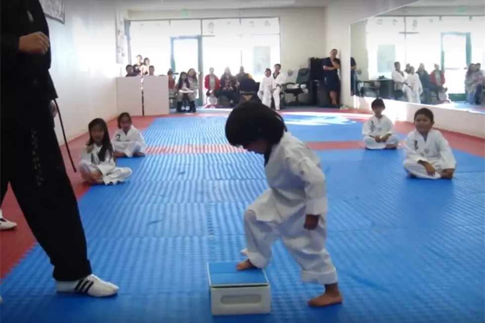 Hilarity Ensues as a Toddler Tries Breaking a Board in Tae Kwon Do