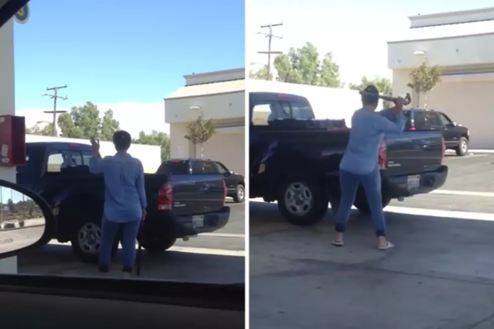California Woman Takes Bat to Man’s Truck For Staying Too Long At Gas Pump