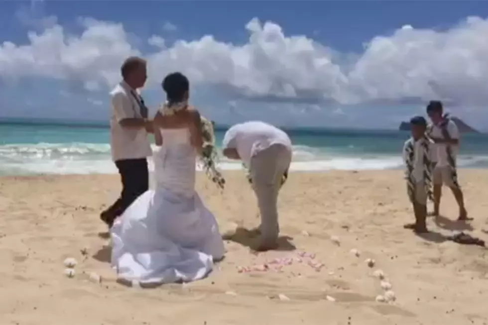 Groom Blows Chunks as Bride Says Wedding Vows