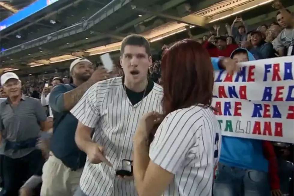 Yankees Fan Proposes on Jumbotron During Game, Drops the Ring
