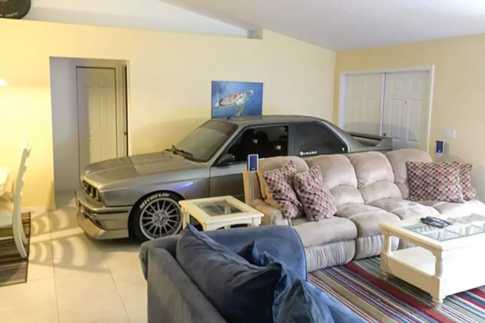 BMW Owner Parks in House to Wait Out Hurricane Matthew