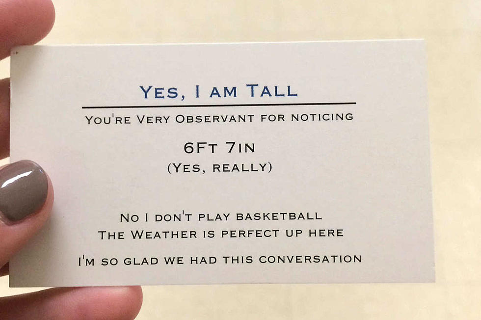 Tall Teenager Carries Perfect Business Cards