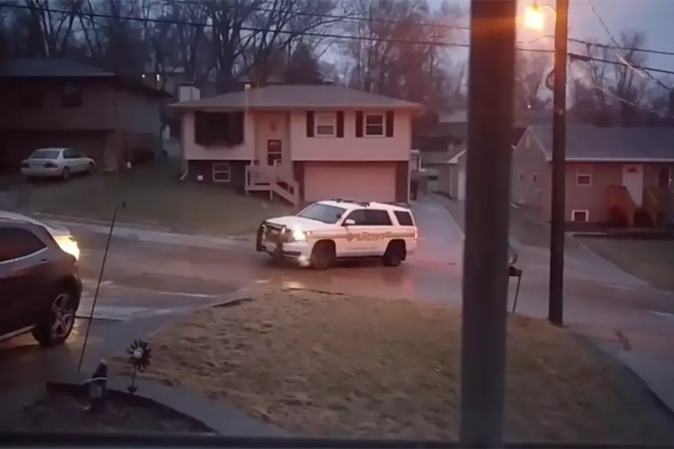 Iowa Sheriff&#8217;s SUV Slides Down Hill in Ice Storm Aftermath