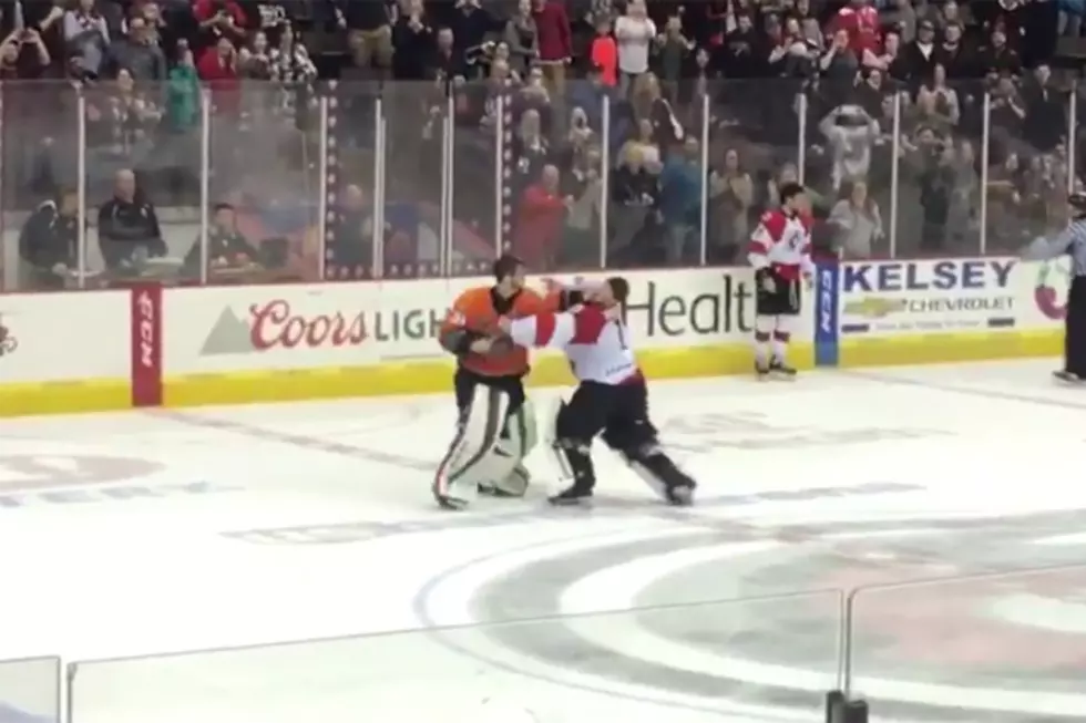QC Mallards Goalie Ends Fight With One-Punch K.O.