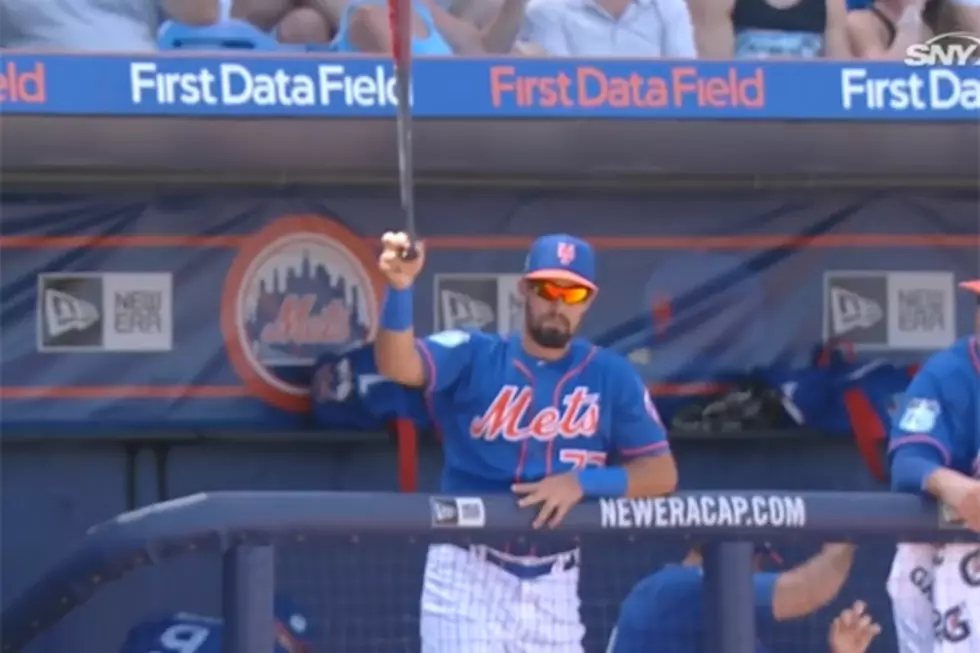 Baseball Player Catches Flying Bat Like It&#8217;s No Big Deal