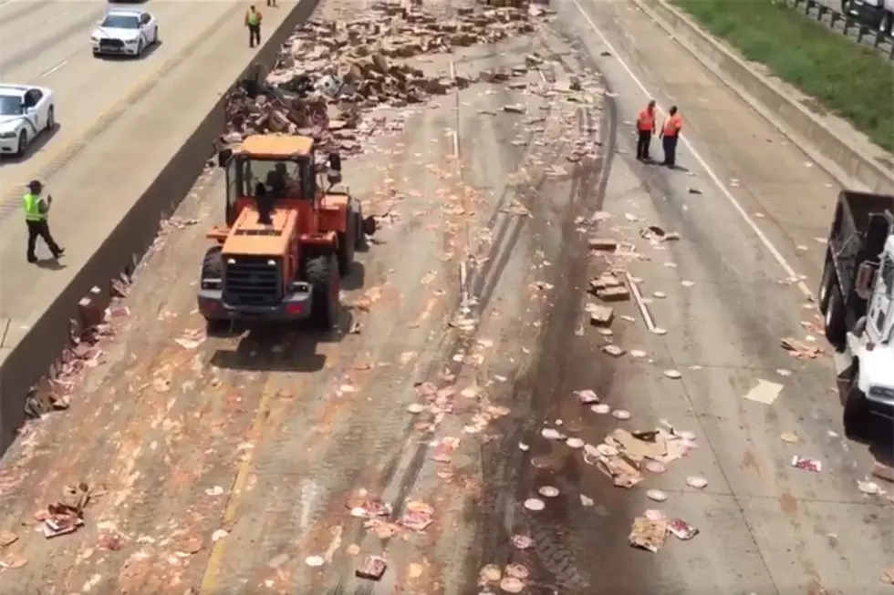 Crash Leaves Thousands of Frozen Pizzas Strewn Across Highway