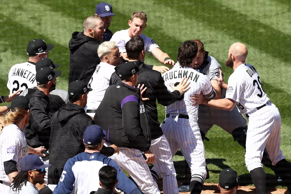 Rockies and Padres Bench-Clearing Brawl Results in Five Ejections