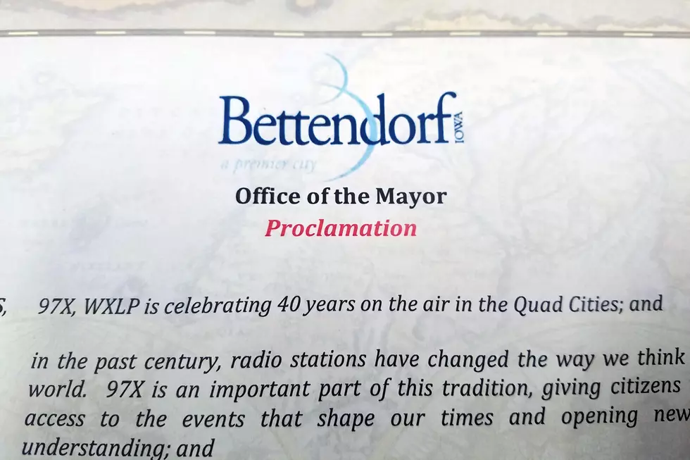 Bettendorf Mayor Proclaims September 1st as 97X Day