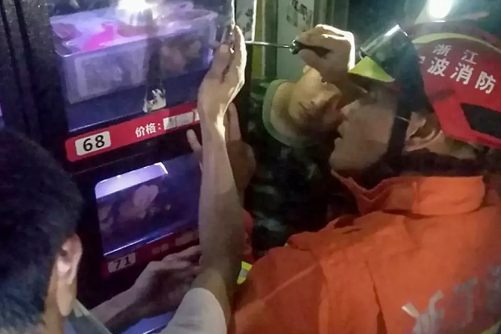 Firefighters Rescue Guy Who Got Finger Stuck in Sex Toy Vending Machine