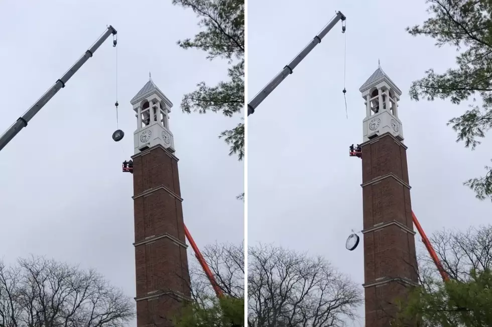 Clock Face Falls From Purdue Tower During Maintenance