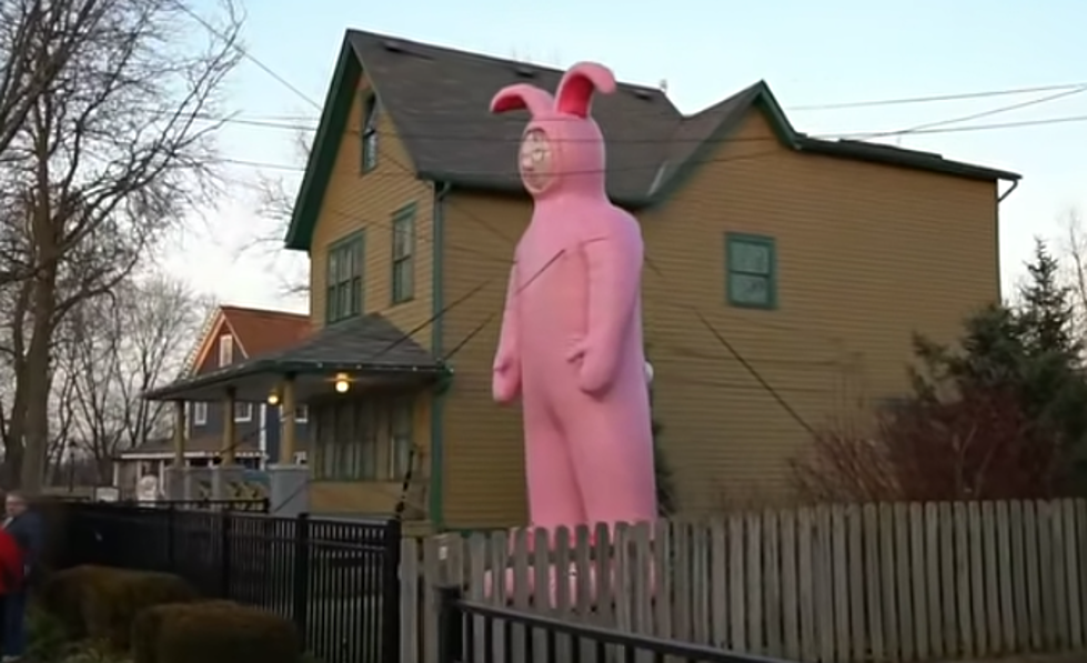 Giant Inflatable Ralphie Outside “A Christmas Story” House