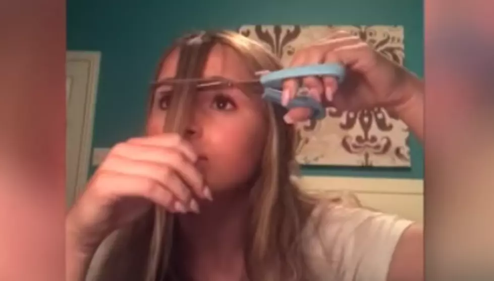 Girl Attempts to Cut Her Own Bangs, and It Doesn’t End Well