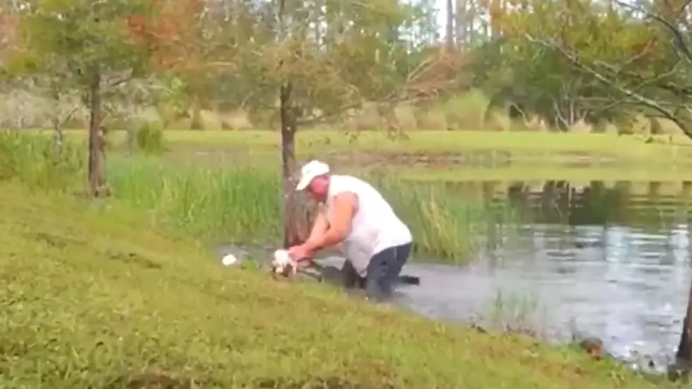 Florida Man Wrestles Alligator to Save 3-Month-Old Puppy, Never Loses His Cigar