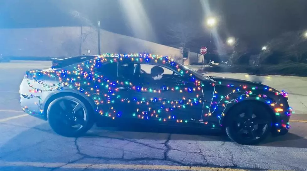 State Trooper Stops Vehicle Covered in Christmas Lights