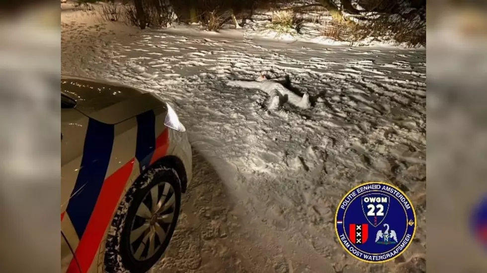 Police Investigating a Dead Body Discover It&#8217;s Just a Well Made Snowman