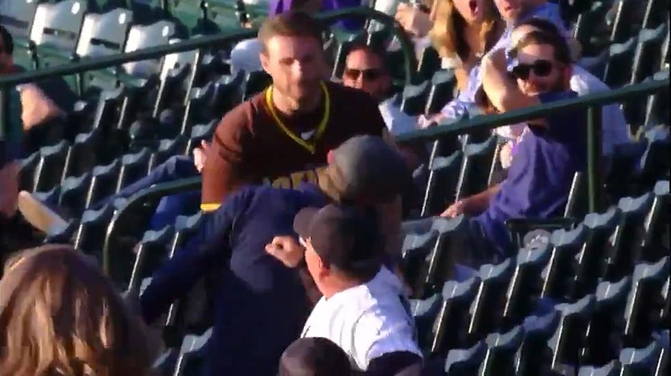 Padres Fan Knocks Out Rockies Fan in One Punch at Coors Field
