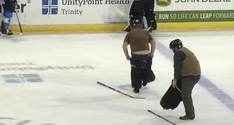Hairball Ran On The Ice At A Quad City Storm Game