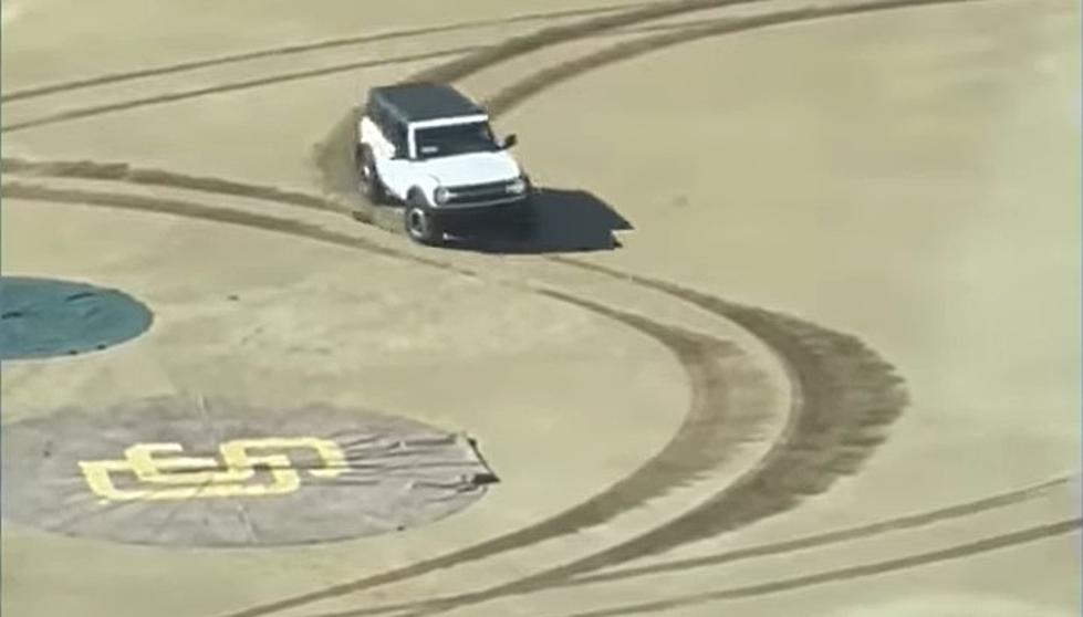 Driver Goes For Joyride in New Bronco On San Diego Padres Infield, Gets Impounded
