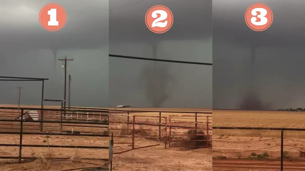 Three Tornados Spotted Together In A Field During Huge Storm