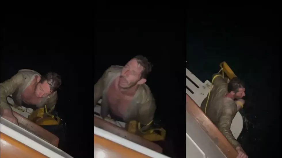 Kayaker Stranded For Hours In The Water Rescued By A Boat