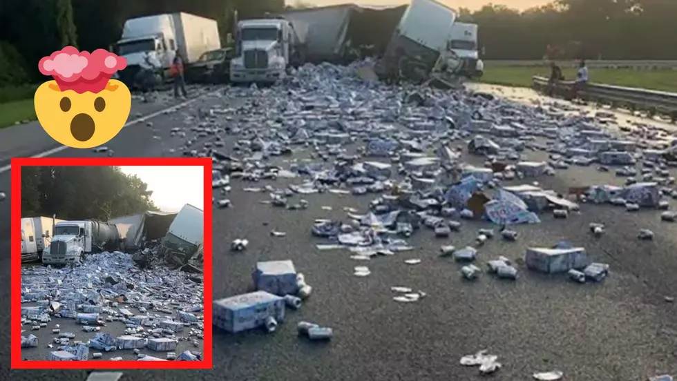 Huge Semi Crash Cause Coors Light Cans To Spill All Over Florida Highway