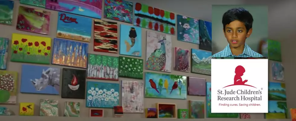 12-year-old Iowa artist sells his paintings to help kids with cancer
