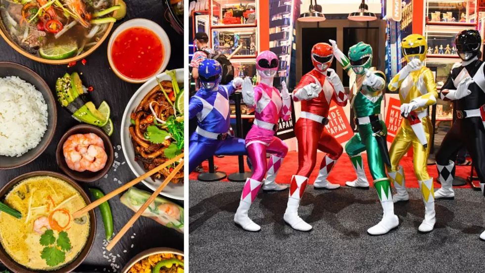 Servers dressed as Power Rangers fend off attacker who was choking woman