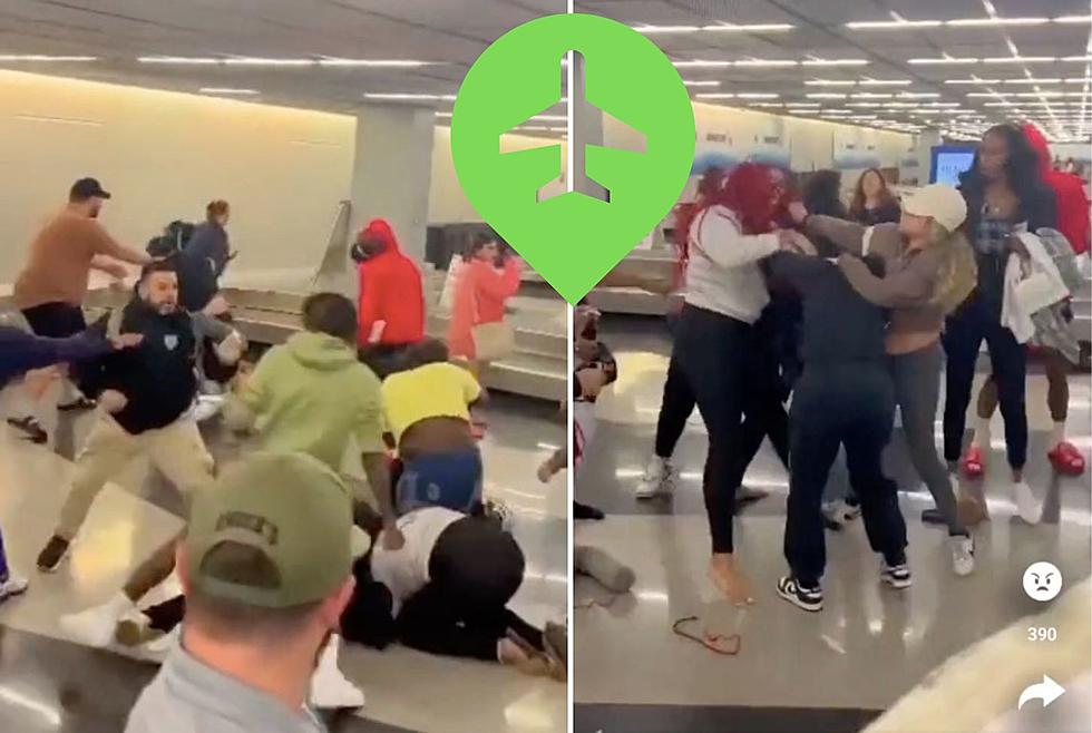 Video Captured Mass Brawl Breaking Out At Airport Baggage Claim In Chicago