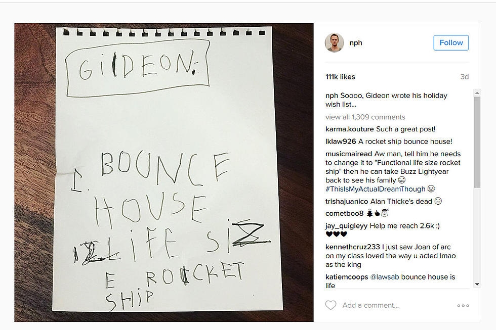 Neil Patrick Harris’ Son’s Christmas List is Awesome