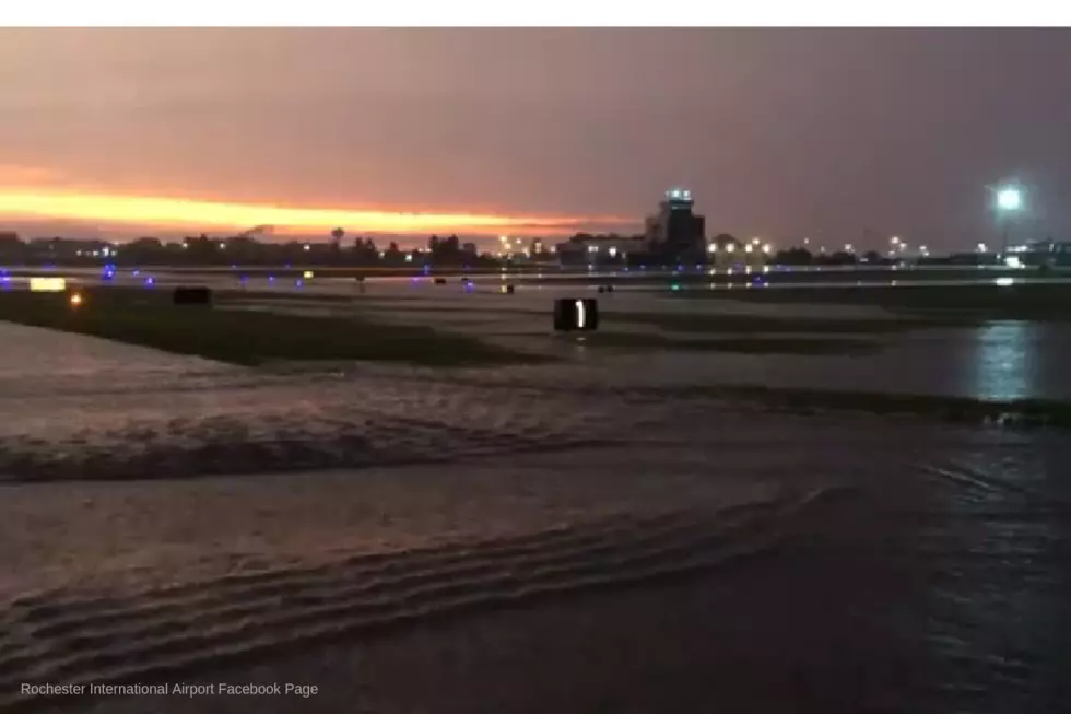 Runways at Rochester International Airport Flooded (Video)