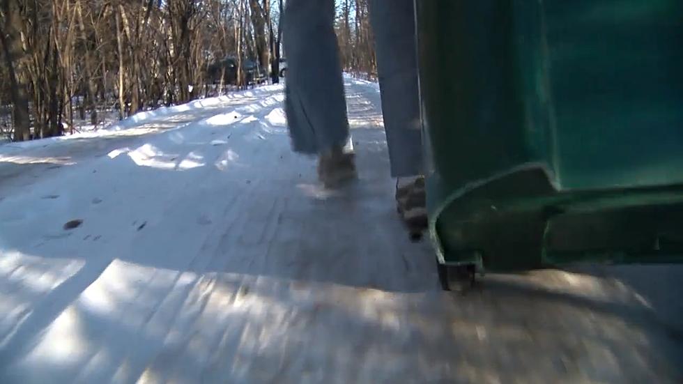 It’s a Mystery! Who’s Being Nice and Bringing Garbage Bins Back Up The Driveway in Wisconsin?